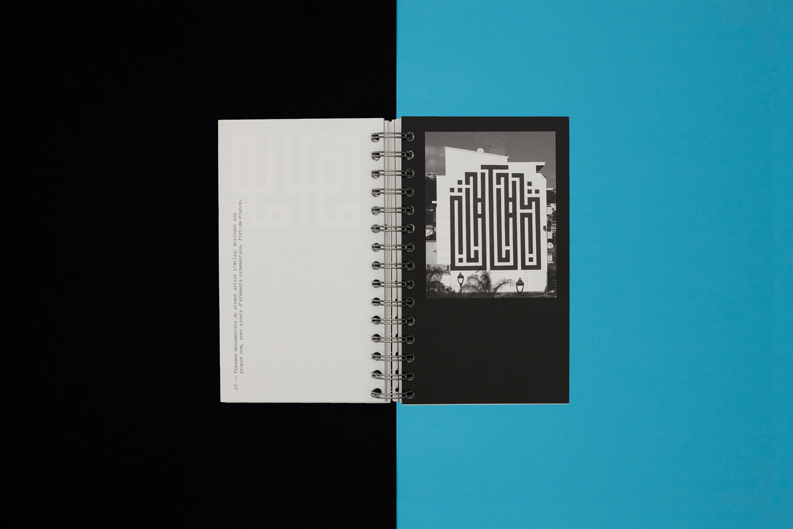 Pages intérieures de la publication du spécimen du caractère typographique Matahah 4/11